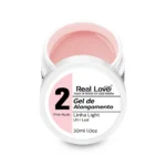 Gel 2 Pink Nude Linha Light 30Ml - Real Love