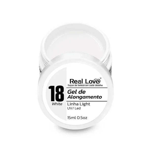 Gel 18 White Linha Light 15Ml - Real Love