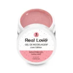 Gel 5 Nude Com Glitter Linha Light 15ml - Real Love