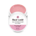 Gel 2 Pink Nude Com Glitter 15Ml - Real Love