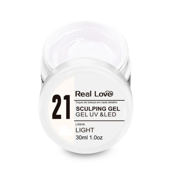 Gel Sculping 21 Milky Linha Ligth 30Ml - Real Love