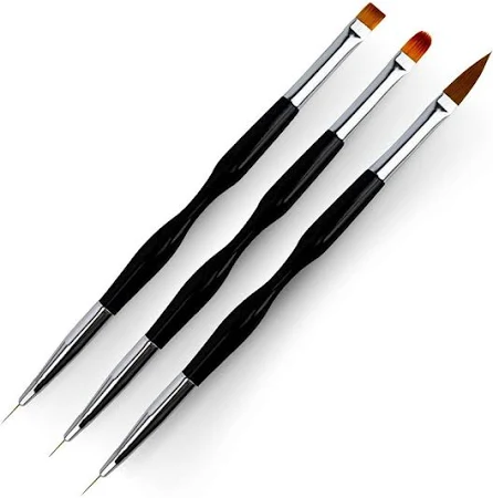 Kit Pincel Ponta Dupla - Shop Das Unhas