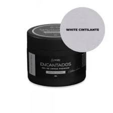 Gel De Unhas Premium Encantados 15G White Cintilante - Aegla