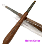 Pincel Língua De Gato 6# Com Cabo De Madeira  - Helen Color (rmjb-100-4-6-8)