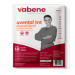 Avental TNT Manga Longa Preto - Vabene