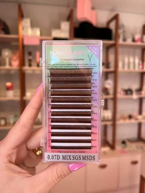 Cilios De Extensão 0.07D Mix Sgs Msds - Nagaraku Hjm-001Mix (8-14)