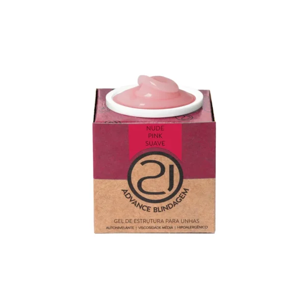 Gel Construtor  Advance Blindagem Nude Pink Suave 32G - Nails 21