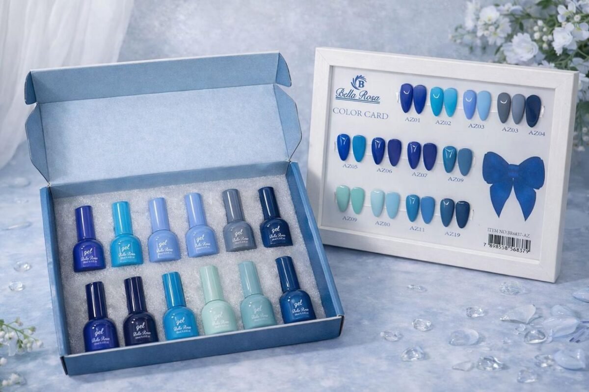 Kit Esmaltes Wonder Blue 12 Cores - Bella Rosa - Imagem 2