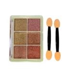 Paleta Com 6 Pó Cromado Nail Art 06# - Dafu