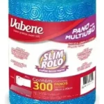 Pano Multiuso Slim Rolo 300 panos Azul - Vabene
