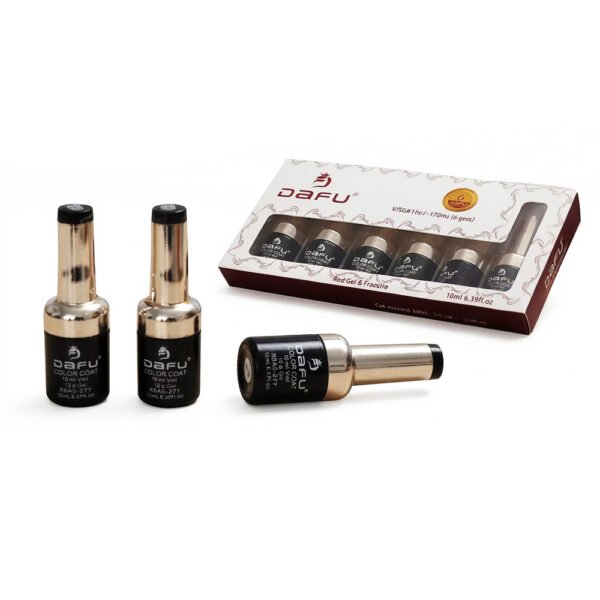 Kit 6 Esmaltes Red Véu Olho De Gato Uv Led 10ml - Dafu