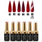 Kit 6 Esmaltes Red Véu Olho De Gato Uv Led 10ml - Dafu - Imagem 4