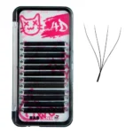 Cílios 0.07 4DW D-Mix - Bad Pink