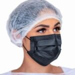 Máscara Descartável Preta 50Un - Santa Clara (5026)