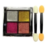 Paleta Com 4 Pó Cromado Nail Art 01# - Dafu