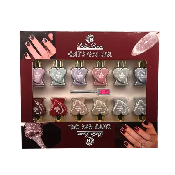 Esmalte Em Gel Magnético Cats Eye Gel 15ml  - Bella Rosa