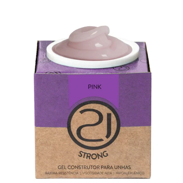 Gel Construtor Pink Strong 34G - Nails 21