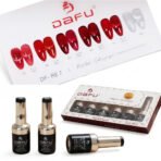 Kit 6 Esmaltes Red Véu Olho De Gato Uv Led 10ml - Dafu - Imagem 2