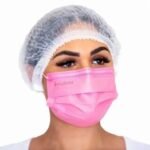 Máscara Descartável Rosa 50Un - Santa Clara (5023)