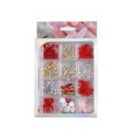Charme De Unha Vermelho 12pcs - Beautieulnai