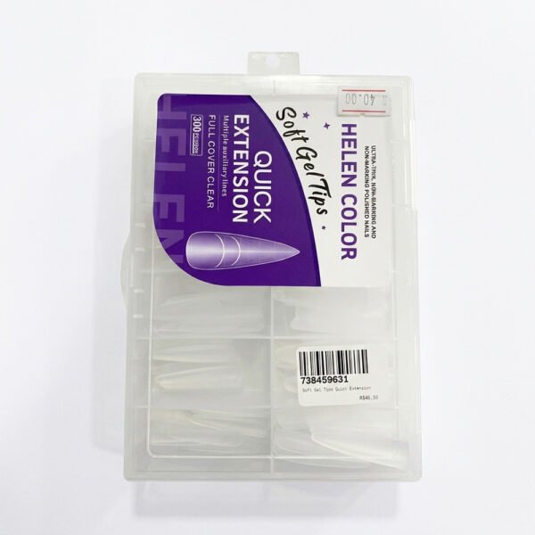 Soft Gel Tips Quick Extension 300pcs Fosca - Helen Color
