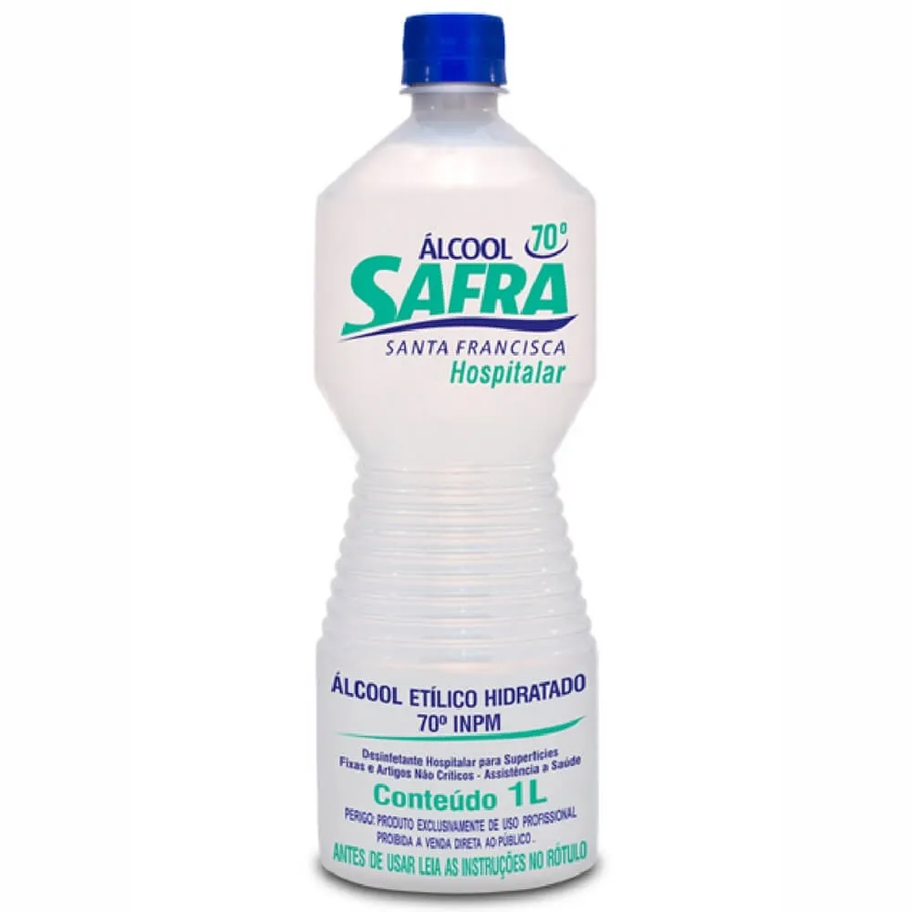 274fe6ac3450743c4a2edb0047e9396a.webp Alcool 70º 1L - Safra - Imagem 1