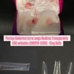 Postiça Bailarina Transparente 600Pcs - King Nails