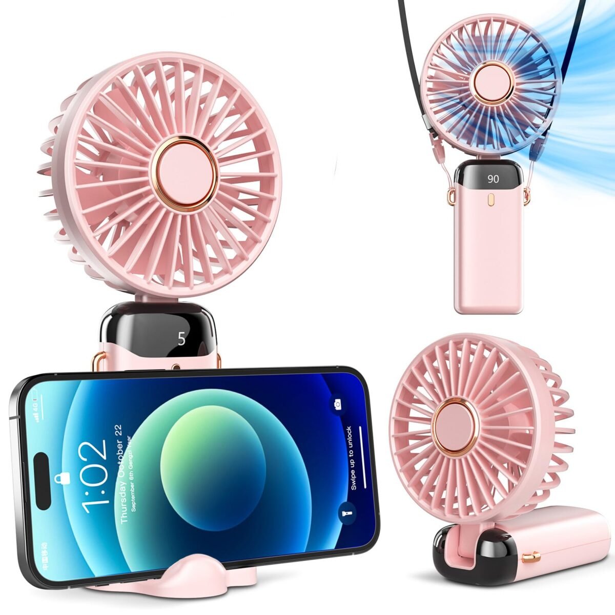 Ventilador Portátil  Display Digital - Fan - Imagem 2