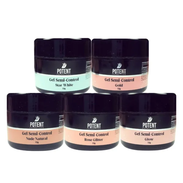 Gel Semi-Control C/Glitter 15g - Potent