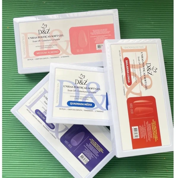 Postiça Soft Gel 500pcs - D&Z