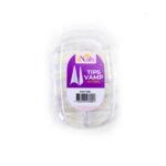 Tips Vamp Leitosa Natural 100 unidades (KNV100N) - King Nails