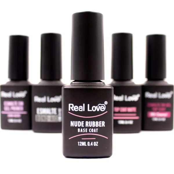 Base Coat Nude Rubber 12Ml - Real Love