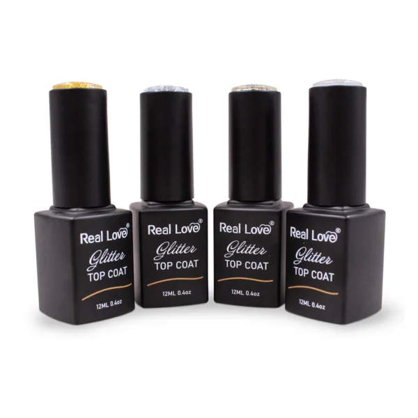 Top Coat Glitter 12Ml - Real Love
