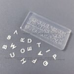 Molde Silicone Com Letras, Para Efeitos 3D