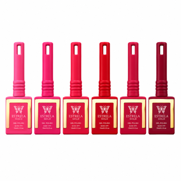 Esmalte Em Gel Coleção Vermelho B - Estrela Gold