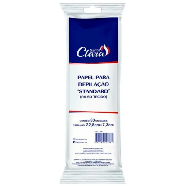 Papel Para Depilação 50uni - Santa Clara (798)