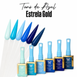 Esmalte Em Gel Coleção Azul  E - Estrela Gold