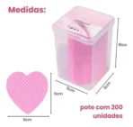 Algodão Prensado Rosa Formato Coração - Dafu - Imagem 2