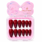 Unha Postiça Almond 3D Efeito Magnético 12pcs - Bella Rosa