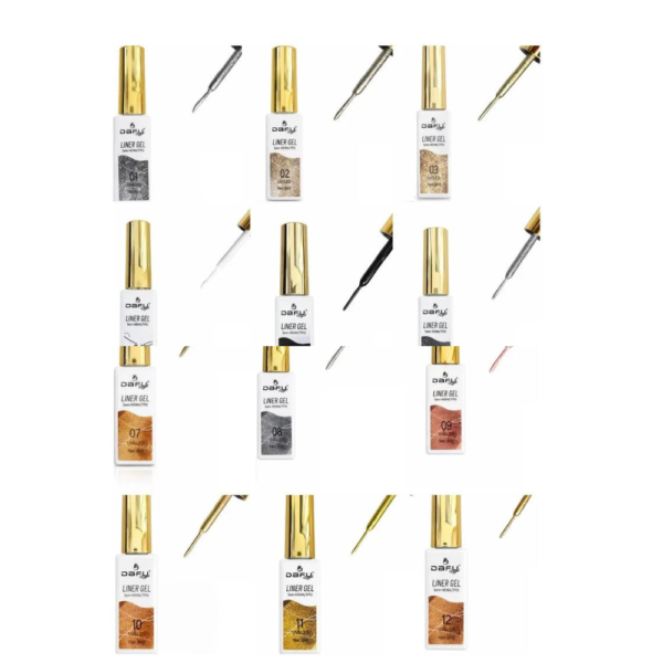 Esmalte em Gel Ponta Fina Filete 8ml - Dafu