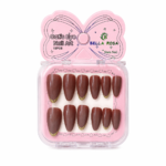 Unha Postiça Almond Ponta Francesinha  12pcs - Bella Rosa