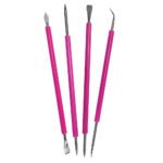 Conjunto Misto Inox com Protetor de Silicone para Manicure - Santa Clara (6082)