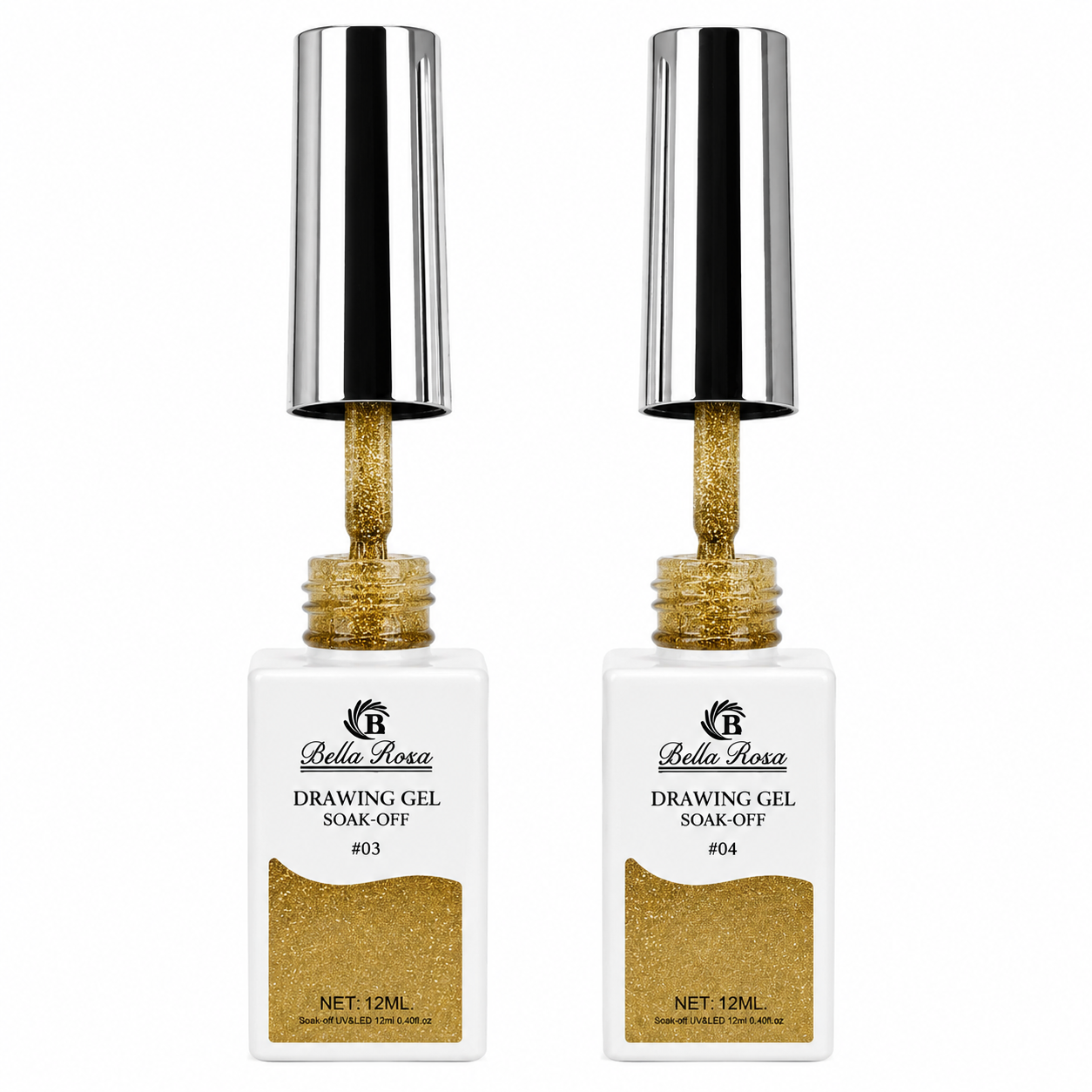 aa29b69427c93e275ff72ad6c3f4826a.png Kit Esmalte Ponta Fina Dourado 2pcs - Bella Rosa - Imagem 1