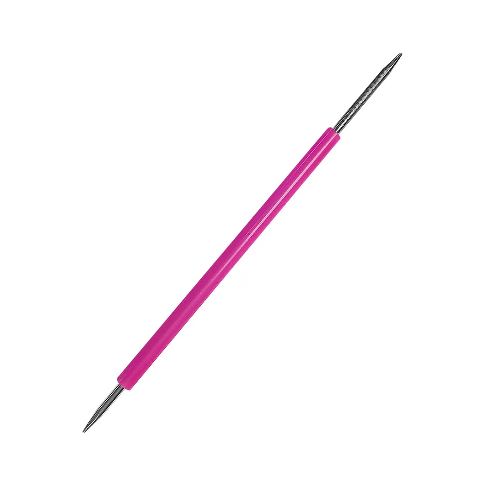abaf98b150c6949ee14fe213a17e6a68.webp Palito Duplo Inox com Protetor de Silicone para Cutícula - Santa Clara (6079) - Imagem 1
