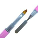 Pincel Ponta Lingua De Gato  / Espatula - Fan Nails
