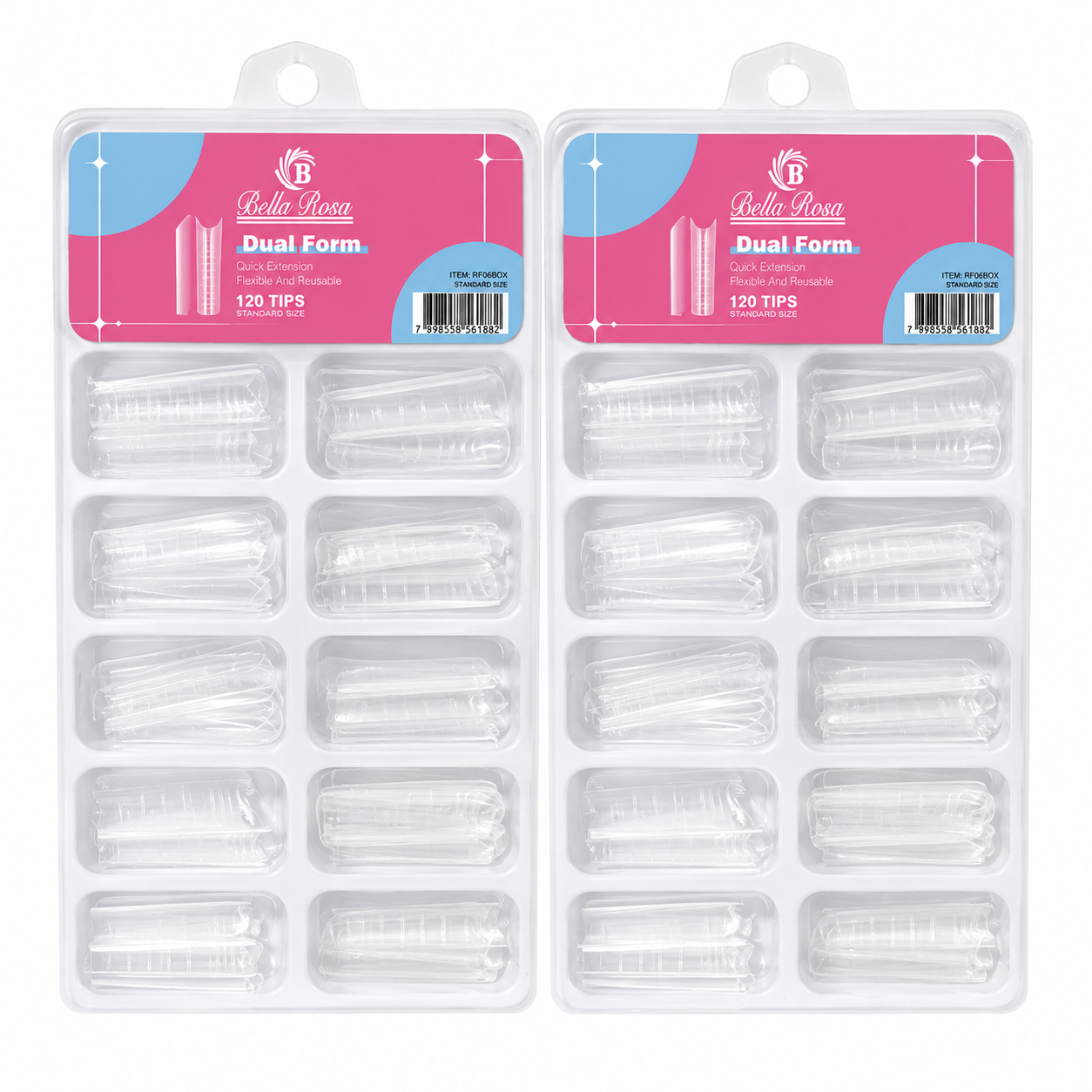 b61ddade660e991b2b47b776ca738502.png Molde F1 Dual Form 120pcs - Bella Rosa - Imagem 1