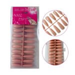 Unha Postiça Bailarina Realista Nude Pink  240pcs (RZJ-1568) - Helen Color