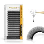 Cílios De Extensão 5D W Volume Egípcio Curvatura D 0.07 (Fios Preto) Mix 8-14mm - Nagaraku